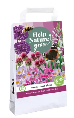 1 tas violet friends 'help nature grow'