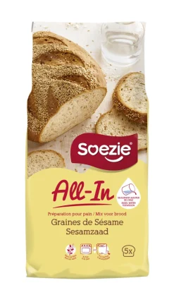 All-in-mix voor brood met sesamzaad