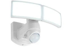 Arc wandlamp security licht met sensor satijn wit led 13w