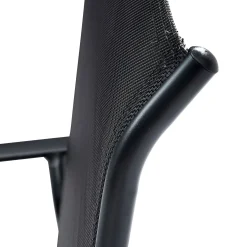 Armstoel Blacksun aluminium en textileen
