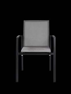 Armstoel Grant zilver grijs/charcoal