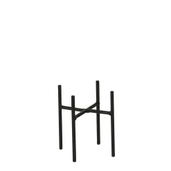 Ascot plant standaard zwart - h9,5xd8,5cm