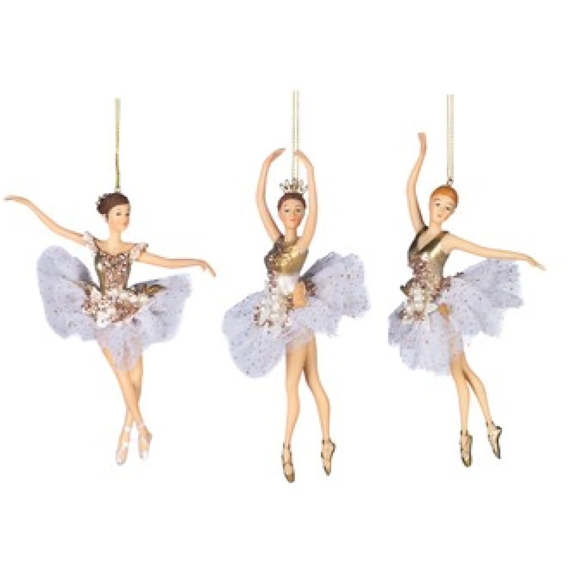 Ballerina ornament met tule en parels