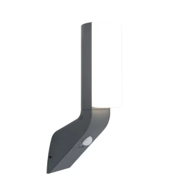 Bati wandlamp met sensor antraciet grijs led 15w