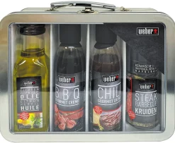 Bbq set deluxe metalen koffertje