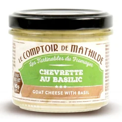 Bereiding met geitenkaas en basilicum