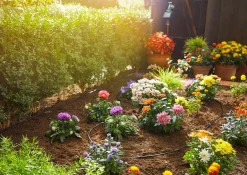 Bewateringsset voor gewassen- of plantenrijen van 15m