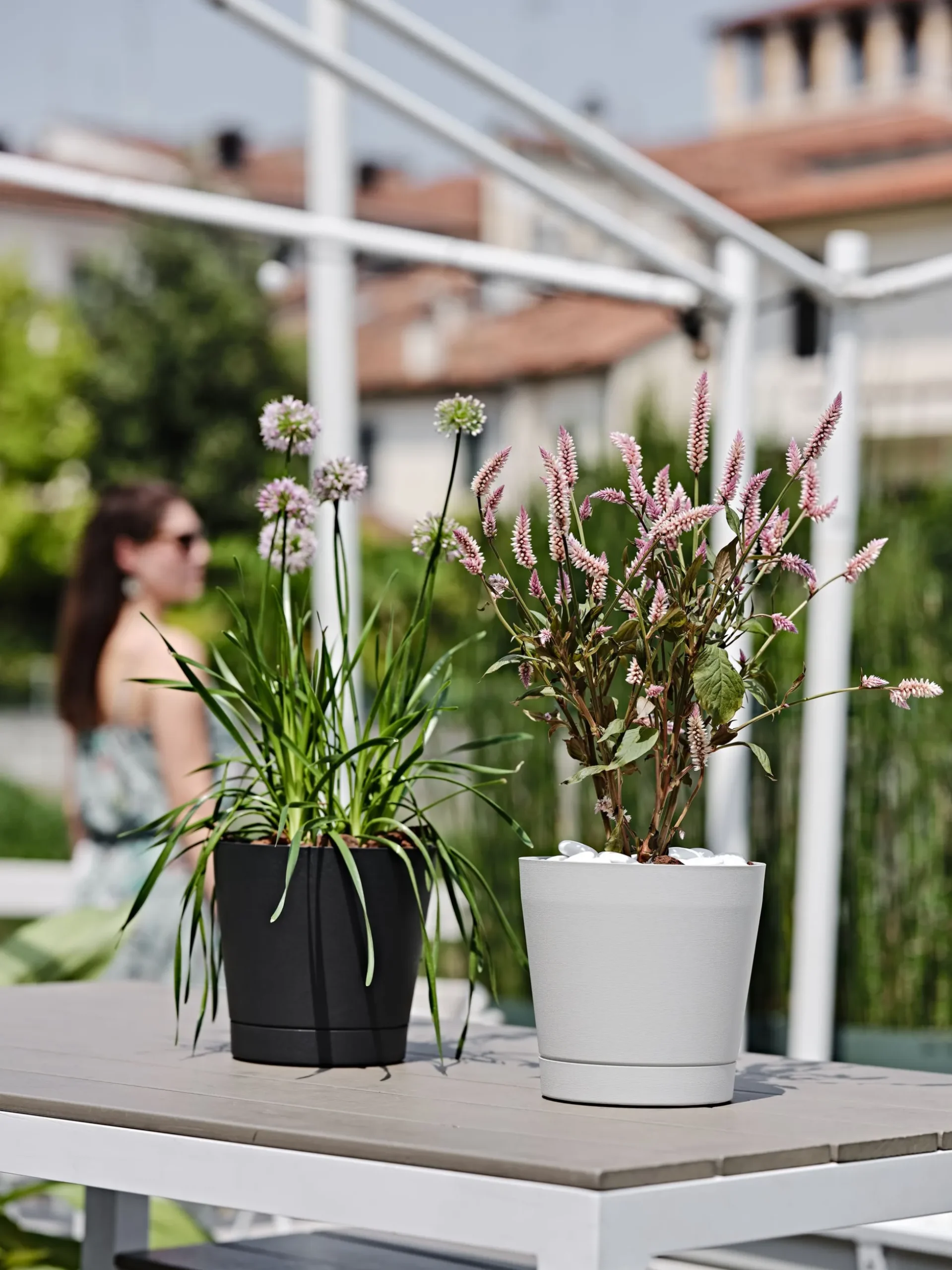 Bloempot Orione 24cm wolkwit