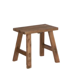 Bold kruk recycled hout bruin - l38xb28,5xh34cm