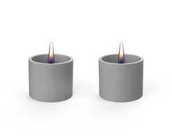 Breeze 8 keramiek - set van 2 kaarsen