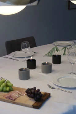 Breeze 8 keramiek - set van 2 kaarsen