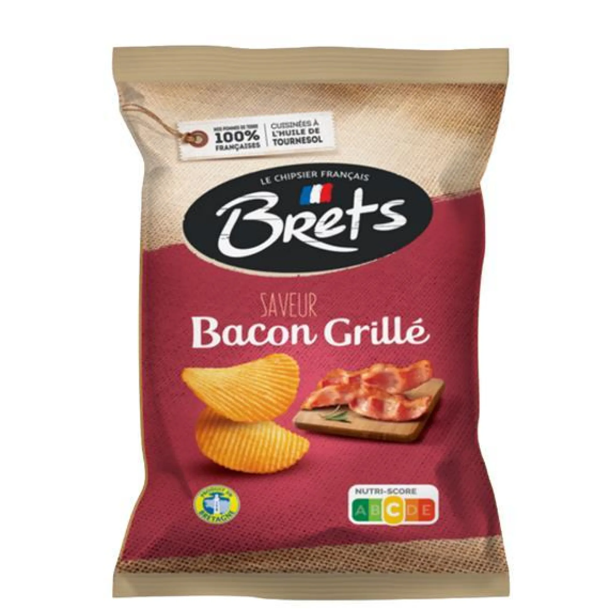Brets chips met gegrilde bacon smaak
