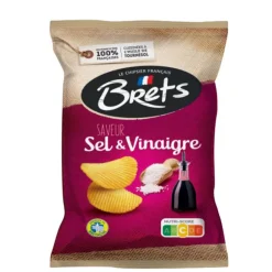 Brets chips met zout en azijn smaak