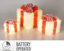 Cadeauset 3stuks met led