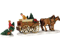 Christmas tree wagon, set of 2