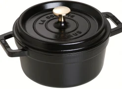 Cocotte rond 20 cm zwart