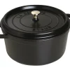 Cocotte rond 28 cm zwart
