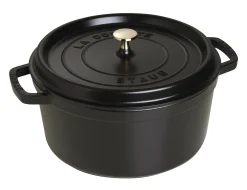 Cocotte rond 28 cm zwart