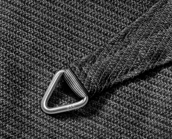 Coolfit schaduwdoek driehoek, 360x360x360cm, antraciet