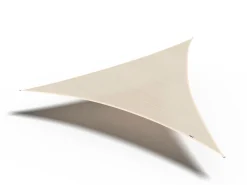 Coolfit schaduwdoek driehoek, 500x500x500cm, ecru