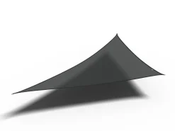 Coolfit schaduwdoek driehoek 90°, 570x400x400cm, zwart