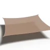 Coolfit schaduwdoek vierkant, 360x360cm, zand