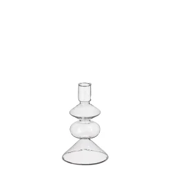 Costa kandelaar glas - h14,5xd9cm