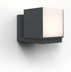 Cuba wandlamp donkergrijs led 12.2w