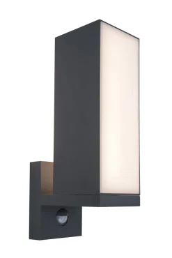 Cuba wandlamp met sensor donkergrijs led 14w