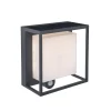 Curtis solar wandlamp donkergrijs led 3w