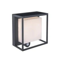 Curtis solar wandlamp donkergrijs led 3w