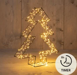 3d boom metaal zwart 36cm/ 300 led