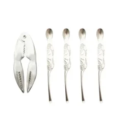 5-delige set van kreeftenvorkjes en kreeftentang