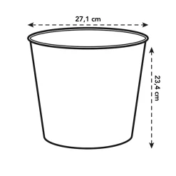 Diamond hoog easy insert 27cm