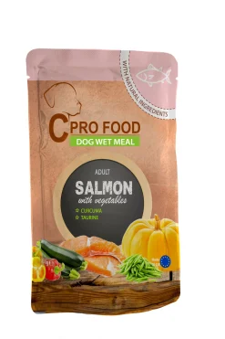 Dog fresh meal adult salmon