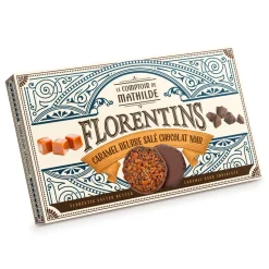 Donkere chocolade en karamel florentijn