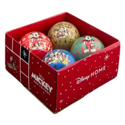 Doos met 4 kerstballen mickey
