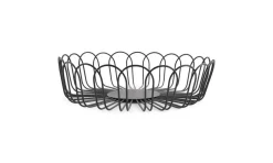 Draadmand 26,5xh7,5 zwart flor