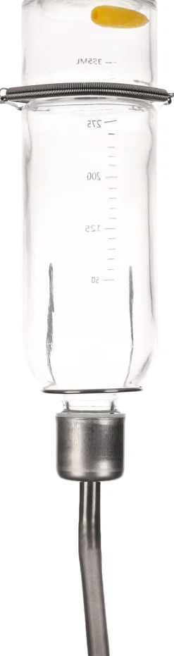 Drinkfles athina transparant & zilver