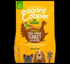 Edgard & cooper, hondenbrokken voor adult kalkoen & kip, 7kg