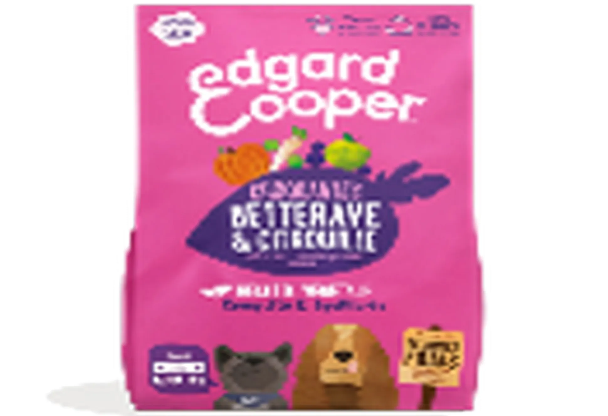 Edgard & cooper, hondenbrokken voor adult plant based bieten, 2,5kg