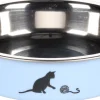 Eetpot kat kena blauw 11,5cm 160ml