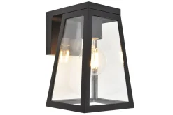 Fia solar wandlamp zwart e27 2ww