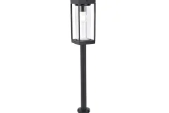 Flair solar bollard zwart e27 2.4ww