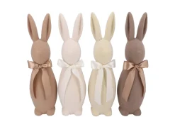 Flock bruine konijn strik 14x14x42