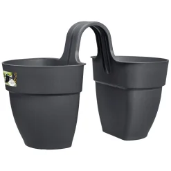 FLOWER TWIN 21CM ANTRACIET