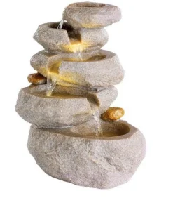 Fontein rotsen licht