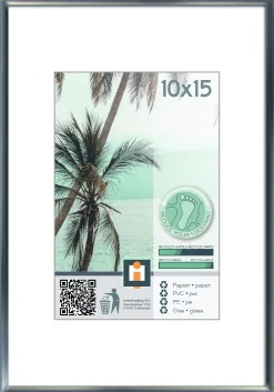 fotolijst kyoto zilver 10x15 cm