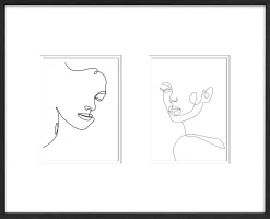 Fotolijst larino zwart 40x50 cm