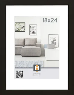 fotolijst livorno zwart 18x24 cm